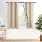 XWZO 100% Blackout Curtain Panels by XWZO