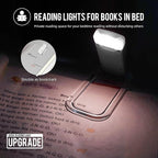 EGWASER Book Reading Light, Portable USB Rechargeable LED Clip on Book Lights - Image 2