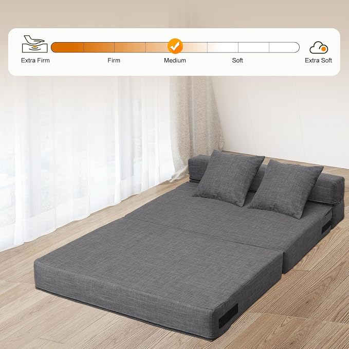 Nigoone Queen Size Folding Sofa Couch Memory Foam - Image 6