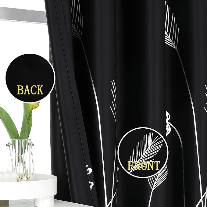 2 Curtain Panels Set Designed Blackout Curtains - Image 3