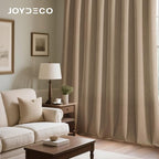 Joydeco Velvet Blackout Curtains Black Out Curtain 84 Inch Drapes | - Image 4