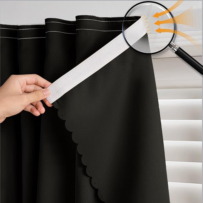 Self Adhesive Blackout Curtains by gonnrly