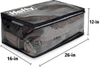 Hefty Storage Bags Extra Large Double Zipper Backpack, Heavy Duty Water - Image 5