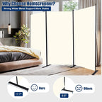 Room Divider 3 Panel-102''Wide, 6FT Room Dividers and Folding Privacy Screen | - Image 3