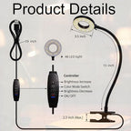 Reading lamp with Clamp, 3 Color Modes & 10 Brightness | Portable LED Desk Light - Image 3