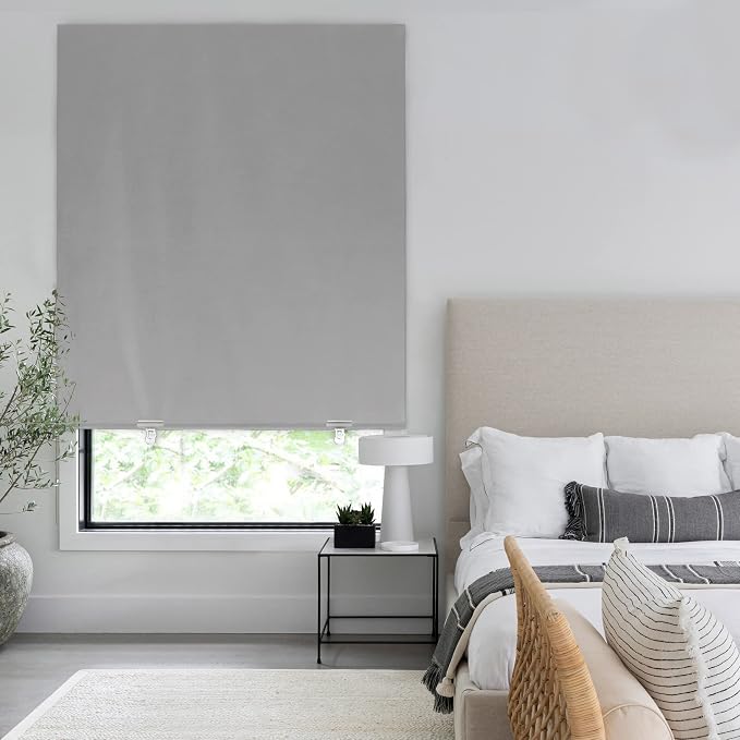 LazBlinds 100% Blackout Door Curtain, 1 Panel | No tools No Drill Cordless - Image 5