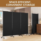 Room Divider 102'' Wide Folding Room Divider Panel - Image 5