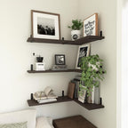 Wood Floating Shelves Set of 6, Shelves - Image 5
