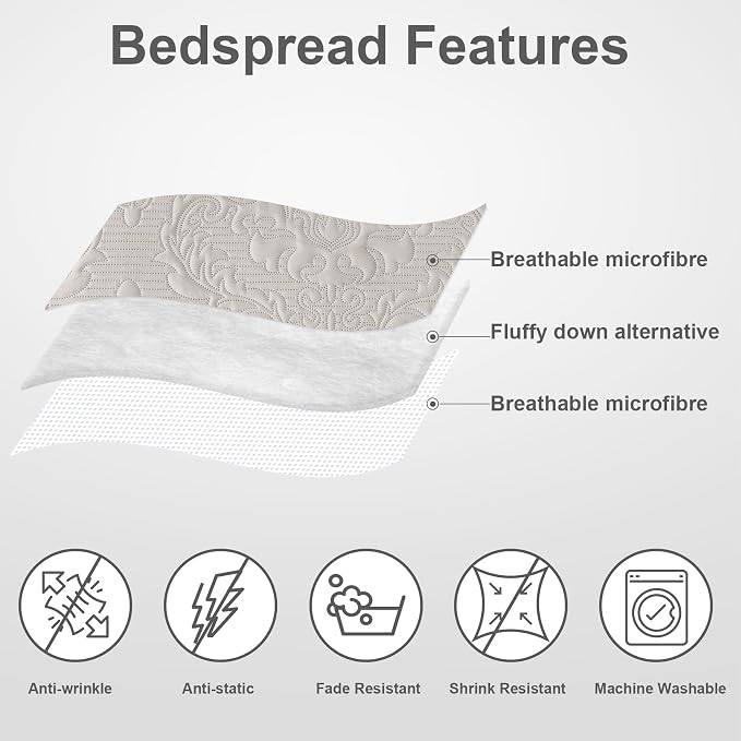 Hansleep Cream Quilt Calking Size - Image 3