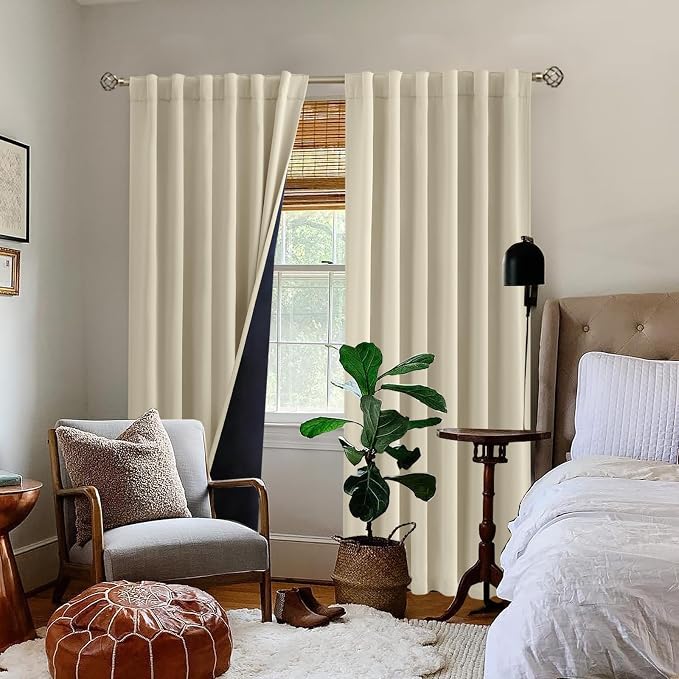 BGment Beige Full Blackout Curtains - Image 9