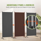 VEVOR Room Divider, 3 Panel Room Dividers and Folding Privacy Screens, Fabric - Image 4