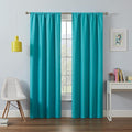 eclipse Kendall Modern Blackout Thermal Rod Pocket Window Curtain by EclipseCurtains
