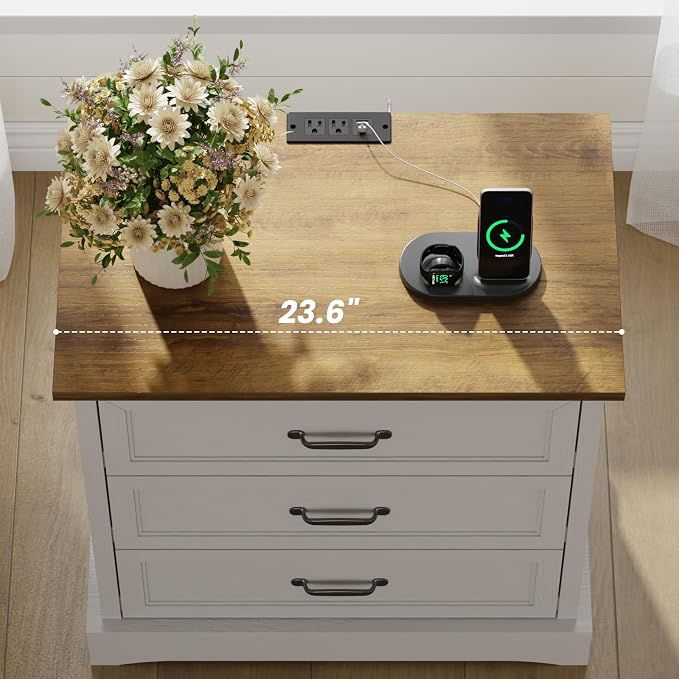Farmhouse Nightstands Set of 2 - Image 8