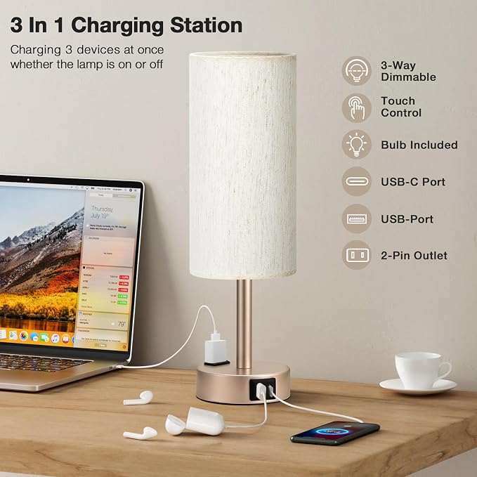 Bedside Table Lamp for Bedroom - Image 4