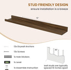 Picture Ledge Shelf, Floating Shelves - Image 5