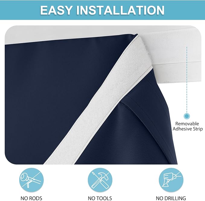 RYB HOME Blackout Curtain Privacy Window Drape - Image 2