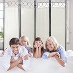 Dopinmin Room Divider Panel, Room Partiton 4 Panels Folding Privacy Screen | - Image 4