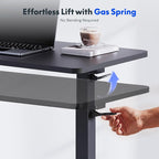 FLEXISPOT H7 32" Pneumatic Height-Adjustable Overbed Table - Image 4