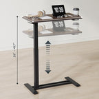 FLEXISPOT H7 28" Pneumatic Height-Adjustable Overbed Table - Image 2