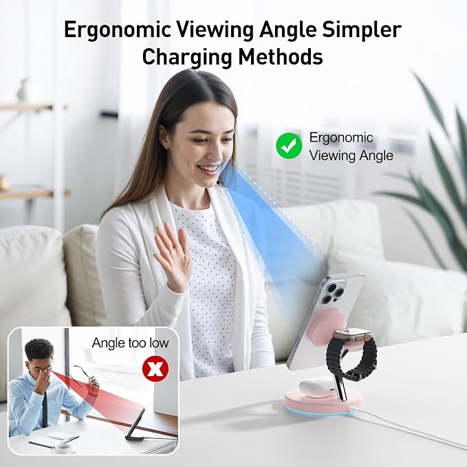 3 in 1 MagSafe Wireless Charger Stand - Image 4