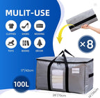 TAILI 8 Pack Silver Extra Large Moving Bags, Storage Bag - Image 2