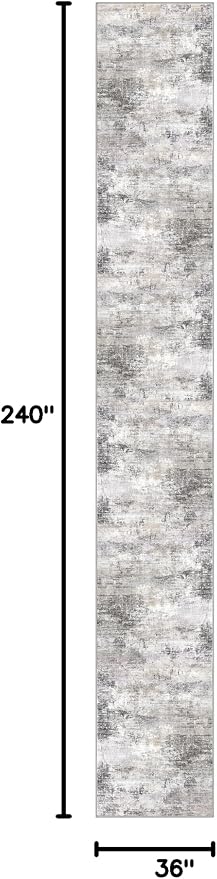 Abstract Runner Rug 3x20 Ft Extra Long Washable Runners - Image 2