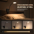 Clip on Light, Stepless Dimmable & 3 Colors Touch Control Clip On Bed Light. - Image 2