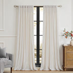 PRIMROSE Cream Ivory Curtains 63 inch - Image 3