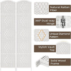 HALLYBEE Room Divider Panel, 4 Panel Partition Room Dividers Screen, Privacy - Image 4