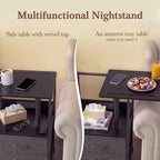 Faesun Swivel Lift Top Nightstand - Image 8