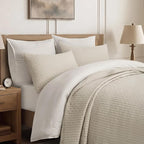 Cross Stitch Pre-Washed Cotton Quilt Bedding Set King Size, Oversized 3 Pieces - Image 5