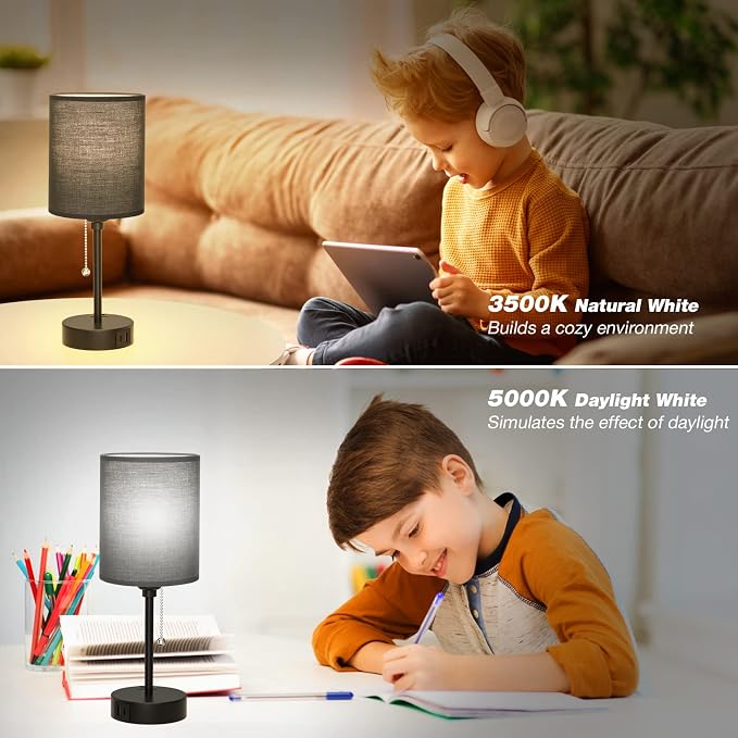 Small Bedside Table Lamp for Bedroom - Image 7