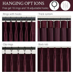 Ruby Wine Velvet Curtains 84 Inch Length - Image 4