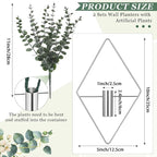 Jexine 8 Pcs Hanging Planters - Image 2