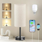Beige Touch Table Lamp for Bedroom by Fenmzeelighting