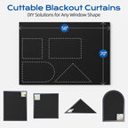 Blackout Curtains for Bedroom, Temporary Blackout Shades - Image 5