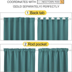 NICETOWN Patio Blackout Curtains and Draperies - Image 3