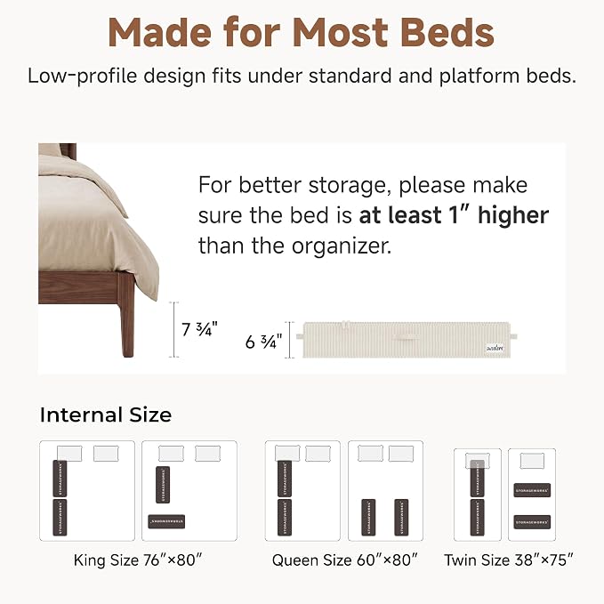 StorageWorks 7 Inch Low Profile Under Bed Storage Containers - Image 6