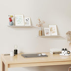 MKO 16" Floating Shelves for Wall, Metal Wall Mounted Shelf for Bathroom - Image 9