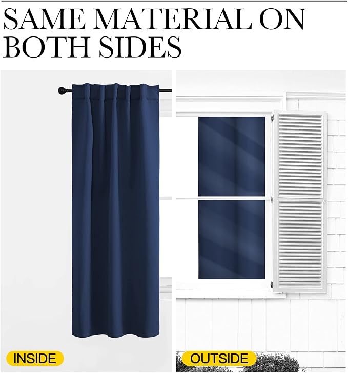 NICETOWN Window Treatment Blackout Curtains - Image 6