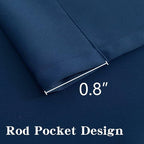 IGEMAEVE Blackout Curtains for Bedroom Grommet Navy Blue Custom | Bedroom | - Image 3