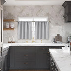 BGment Light Grey Blackout Curtains 40 Inches Length - Image 4
