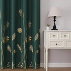 Green Thermal Insulated Blackout Curtains 72 Inches Long - Image 2