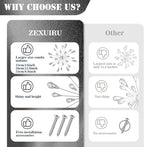 ZEXUIRU 4 Set Silver Starburst Wall Art - Image 7