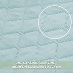 Exclusivo Mezcla Reversible Full Queen Quilt Bedding Set, Light Blue | - Image 4
