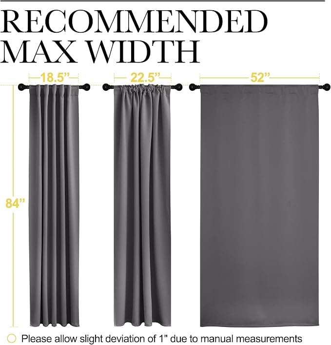 NICETOWN Light Reducing Curtain Panels Window Draperies - Image 8