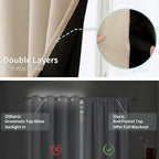 BGment Champagne Blackout Curtains - Image 7
