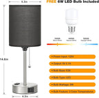 Small Bedside Table Lamp for Bedroom - Image 4