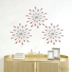 ZEXUIRU 3 Set Silver Starburst Wall Art - Image 6