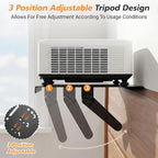 No Drill Metal Projector Shelf for Wall Mounted, 10.6 x 8.2 Inch Adjustable - Image 4